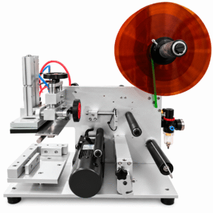 Semi-automatic Single Sided Flat Bottle Labelling Machine