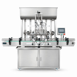 Fully Automatic 6 Head Rotary Valve Piston Filler with Hopper
