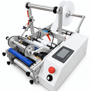 Semi-automatic Double Side Round Bottle Labelling Machine