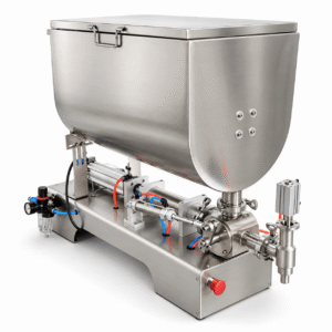Semi-automatic Bottle Filling Machine with 80 Litre Mixing Blender