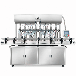 Fully Automatic 8 Head Rotary Valve Piston Filler with Hopper