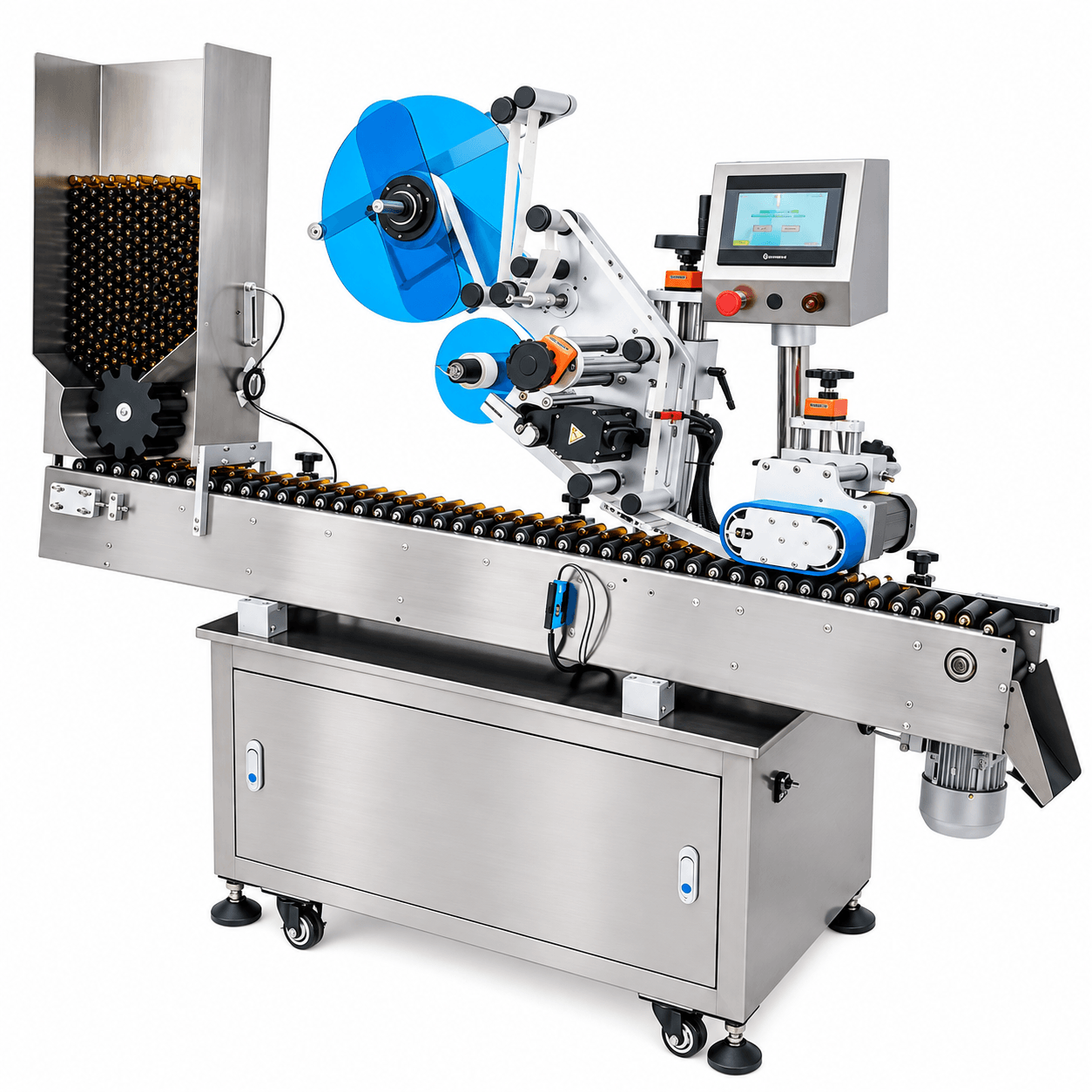 Fully Automatic Horizontal Cylindrical Wrap Around Labelling Machine