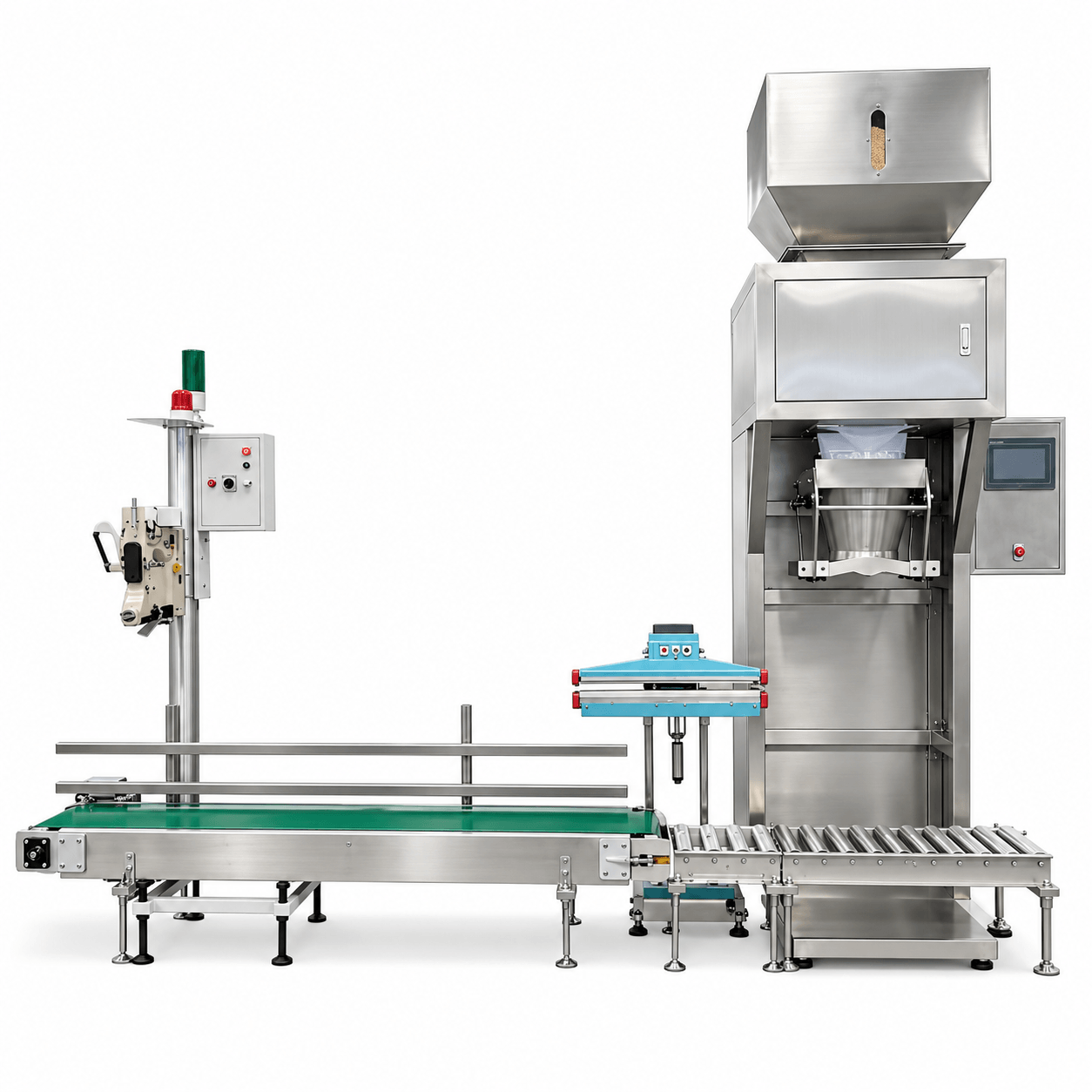 Weight Scale Filling and Woven Bag Stitching Machine